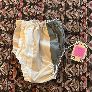 La Reunion Two-Tone Green and Cream Bloomers